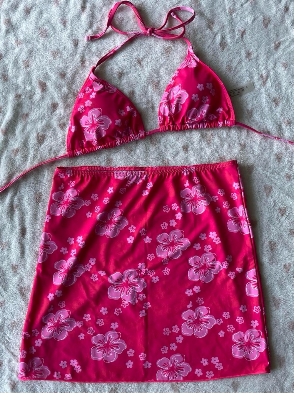 Hot Pink Hibiscus Swimsuit